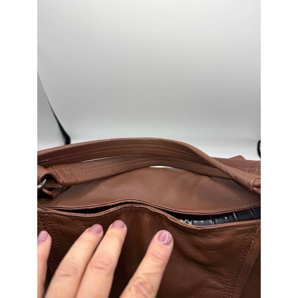NWT Kooba Jonnie Leather Shopper Tote - Brown- Minor Flaws - Picture 9 of 14